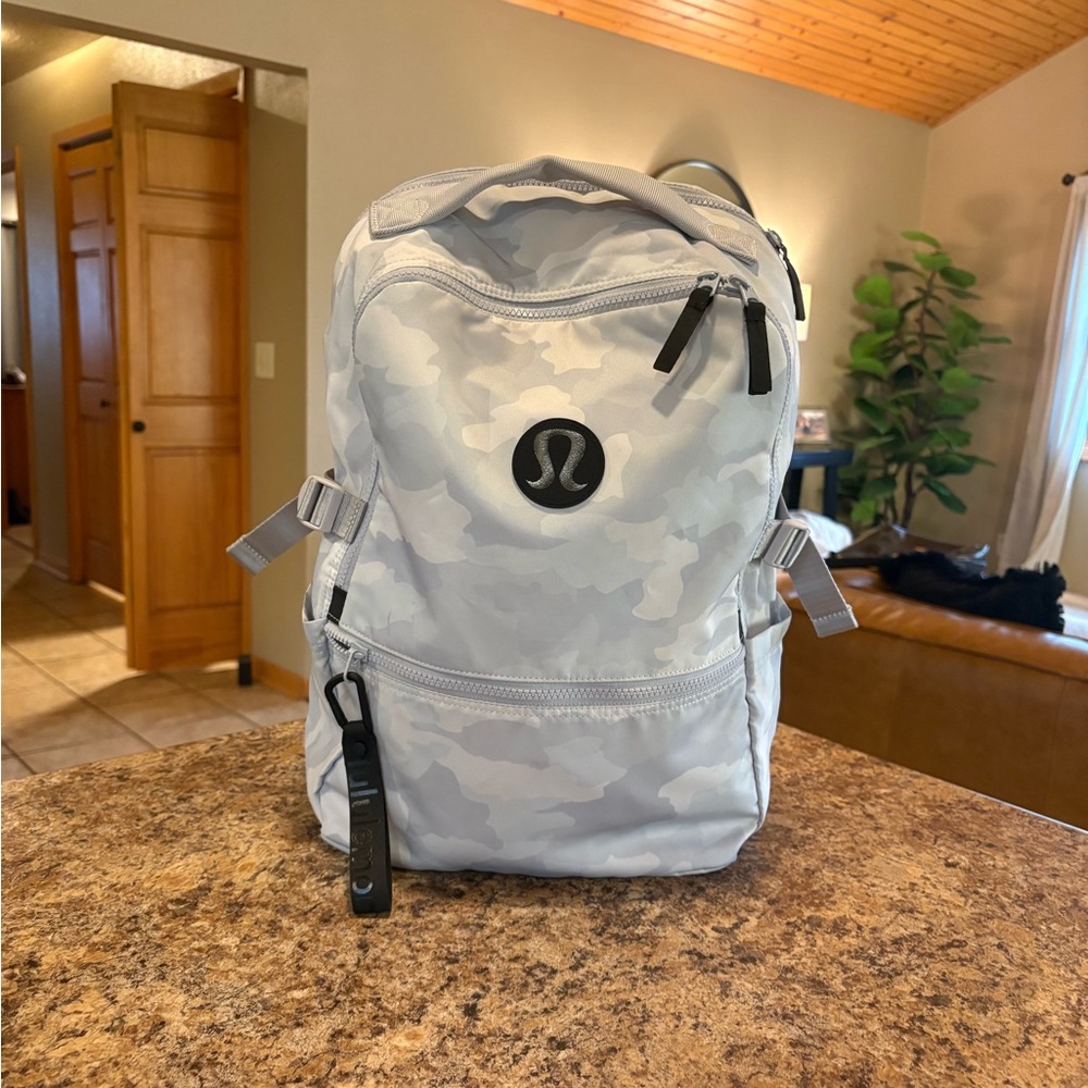 lululemon athletica Light Gray Camo New Crew Backpack 22L